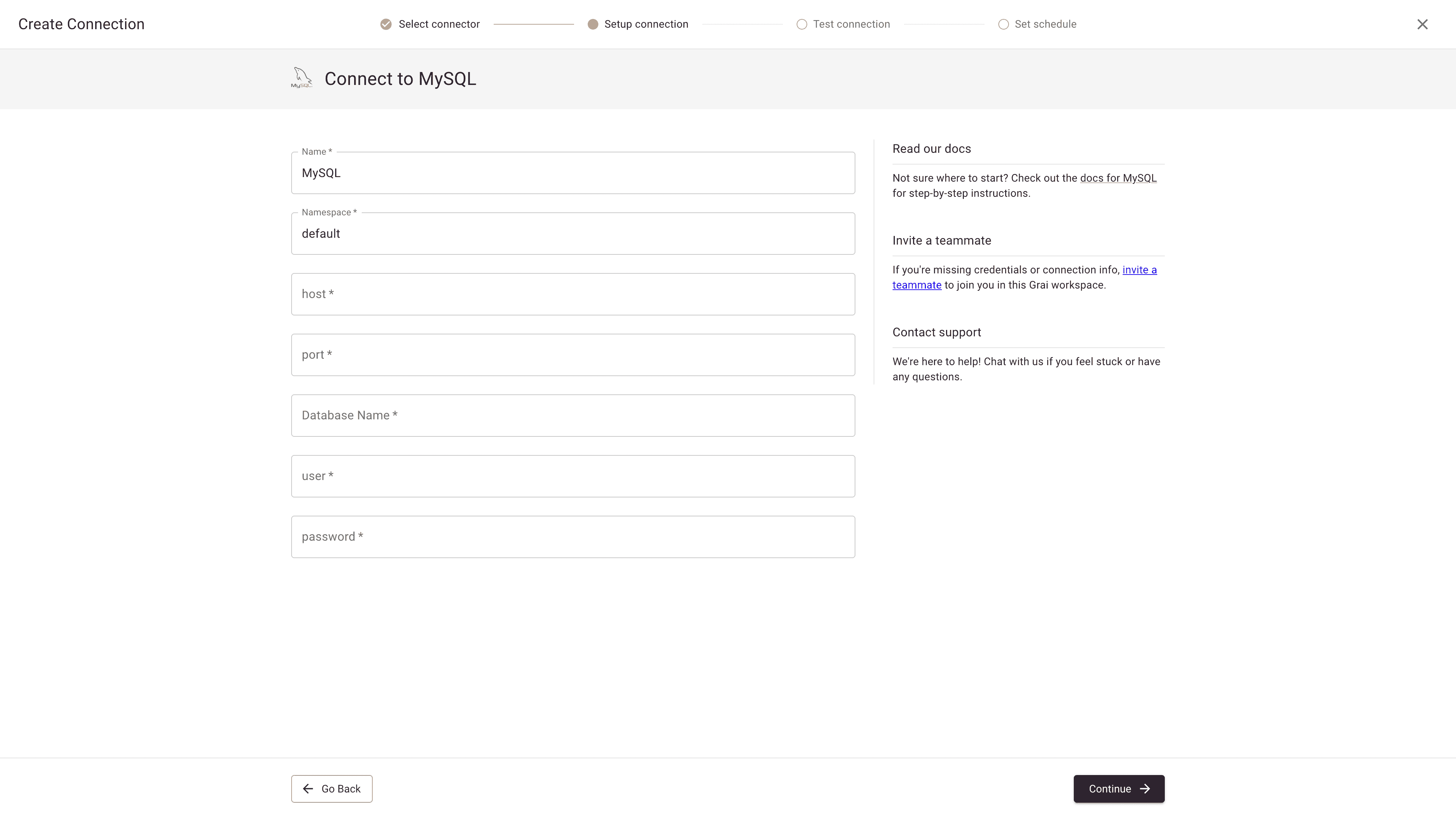 MySQL Integration